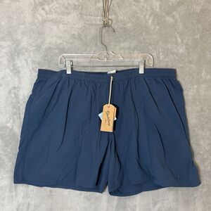 NWT Duck Camp Scout Shorts Men 2XL 2X Pockets Lined Navy Blue Quick Dry